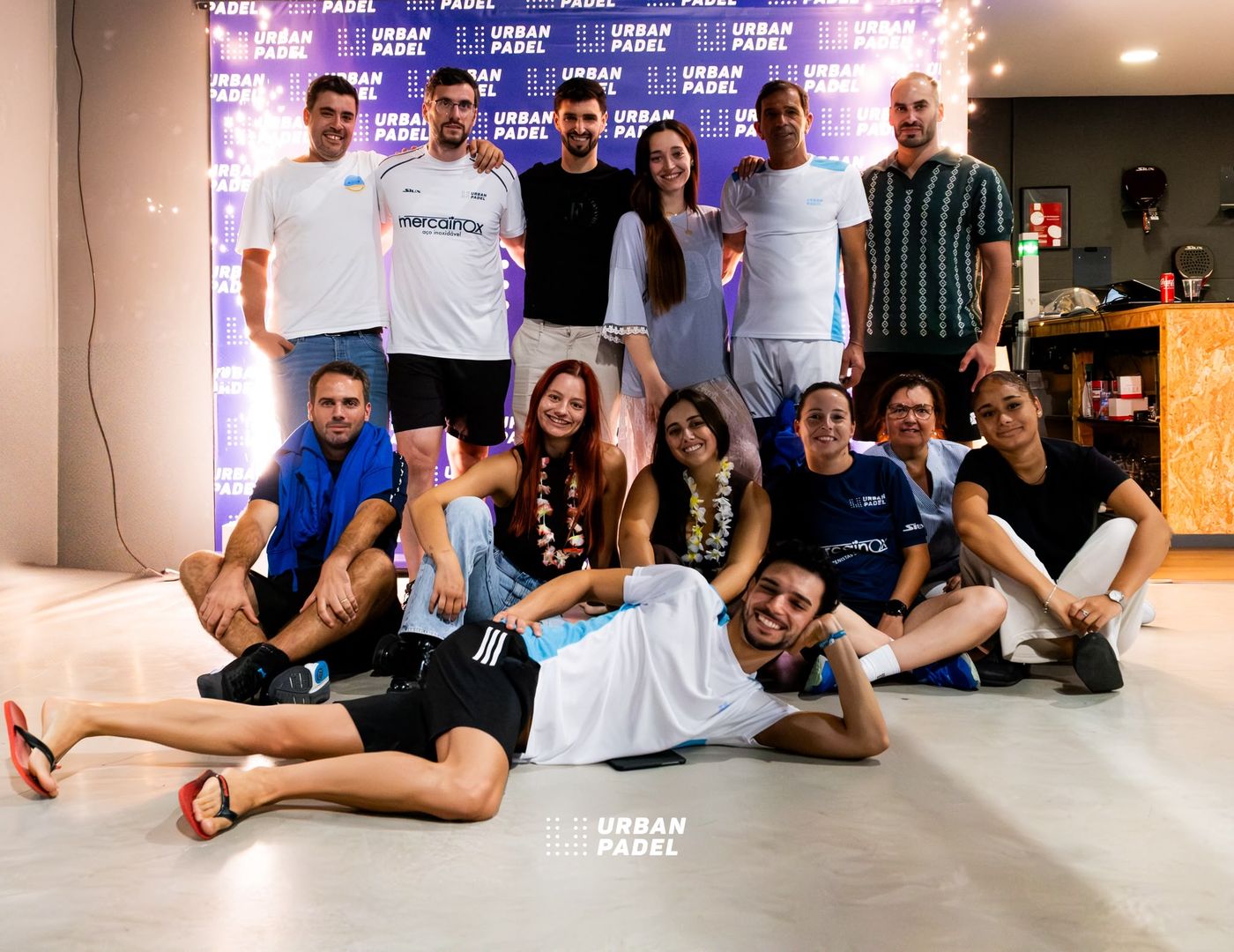 Equipa e amigos do Urban Padel